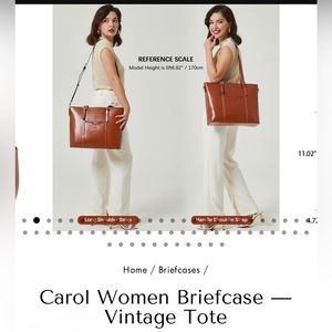 NWOT Bostanten “Carol” Vintage Women’s Briefcase